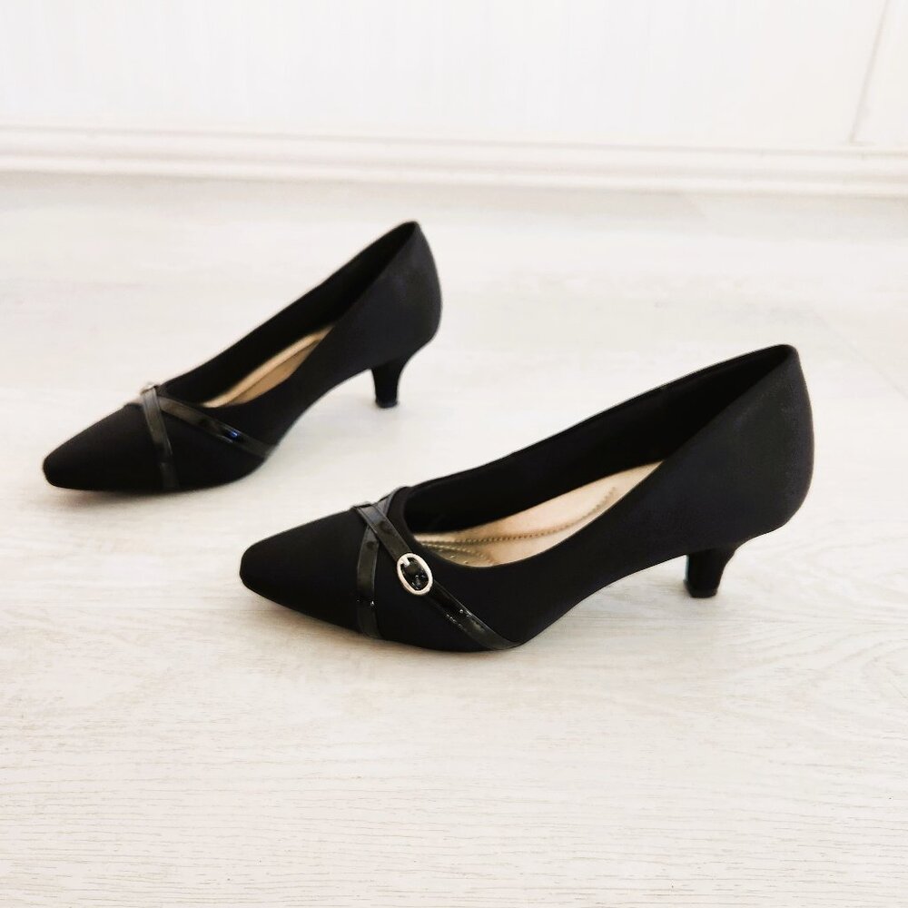 Aubrey Lynn Jemmia Black Pumps Dress Shoes Women's 7M